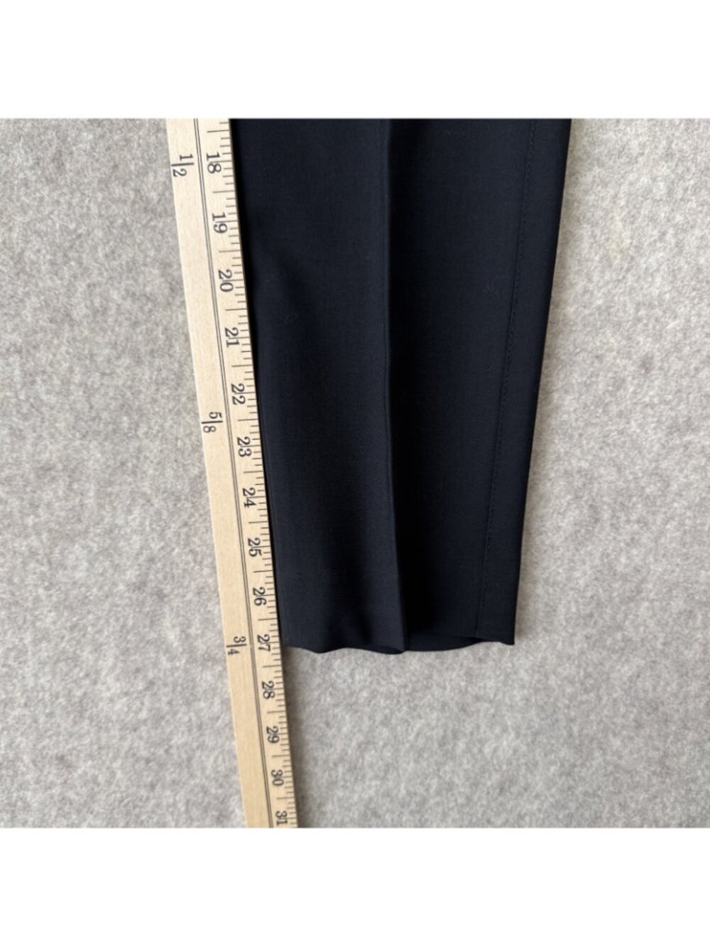 Vince Tapered Wool Dress Pants Womens 0 Black Ankle Length - Picture 12 of 16